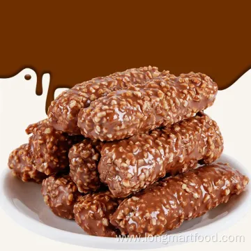 Dark Chocolate Bar with Nuts and Raw Materials